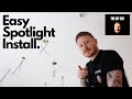 How to install spotlights  change pendant to downlights