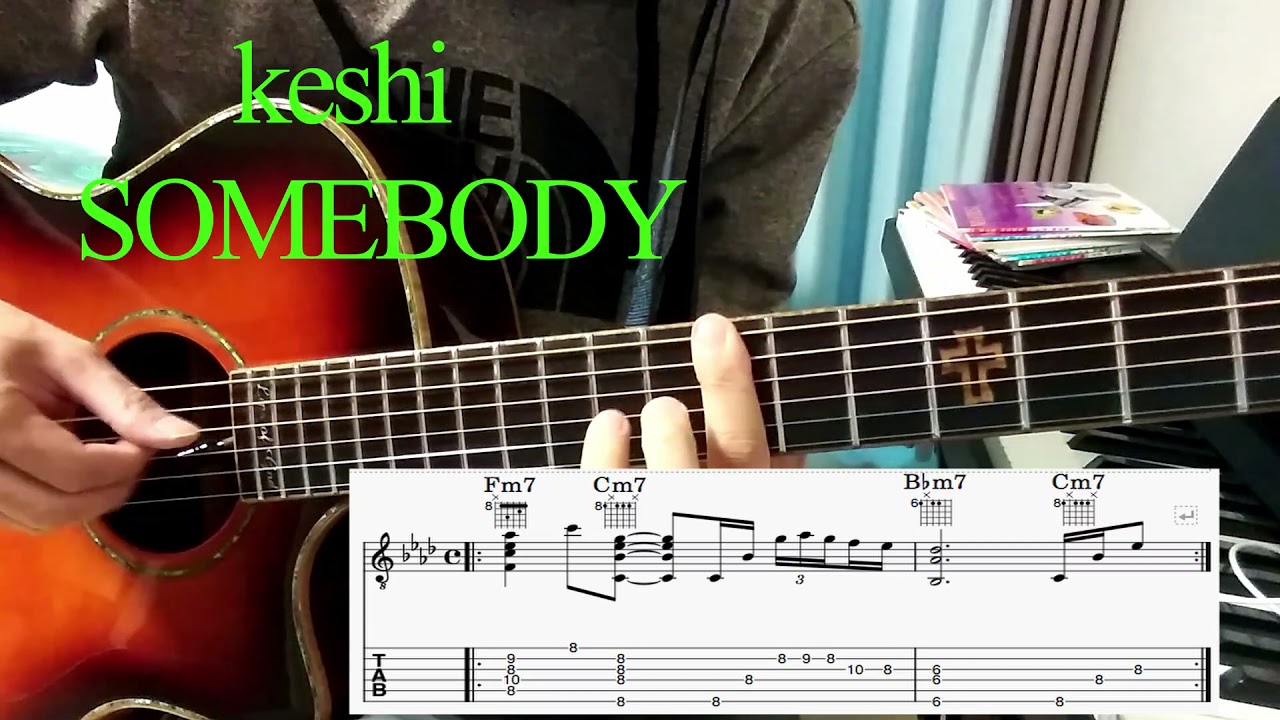 keshi 'SOMEBODY' guitar tutorial YouTube