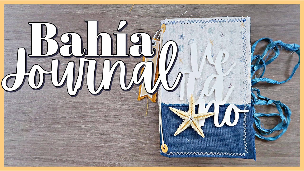 Tutorial JOURNAL o Diario de vacaciones  con TELA IMPRESA y DIGITROQUEL (tipo MIDORI) Laura Inguz