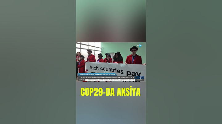 COP29-da aksiya