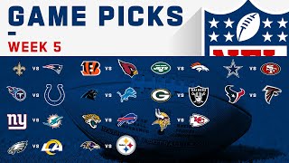 NFL Week 5 Game Picks