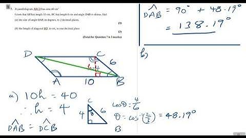 Pearson-Edexcel GCSE to A-level Transition Trigonometric Ratios Exam Questions Q7