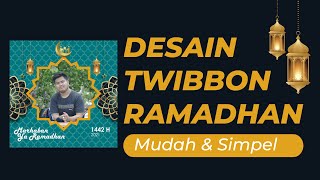 Cara mudah dan simpel membuat twibbon ramadhan di corel draw