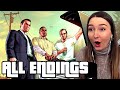 REACTING TO ALL GTA 5 ENDINGS