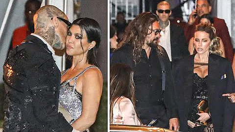 Kourtney Kardashian And Travis Barker Leave Party ...