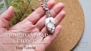 Makramee kaelakee/DIY Crystal Wrapping / How to Wrap a Stone with the Macramé Technique by Ilona Makramee 52 views 2 months ago 14 minutes, 51 seconds