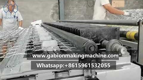 Gabion mesh edge winding up machine
