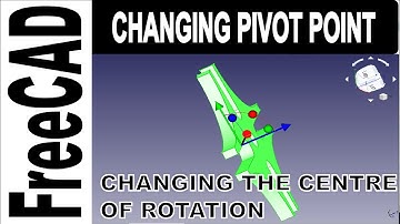 FreeCAD: Changing the axis, pivot point or point of rotation of an object