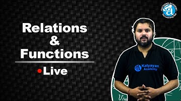 Relation & Function | Live Session | Class XII