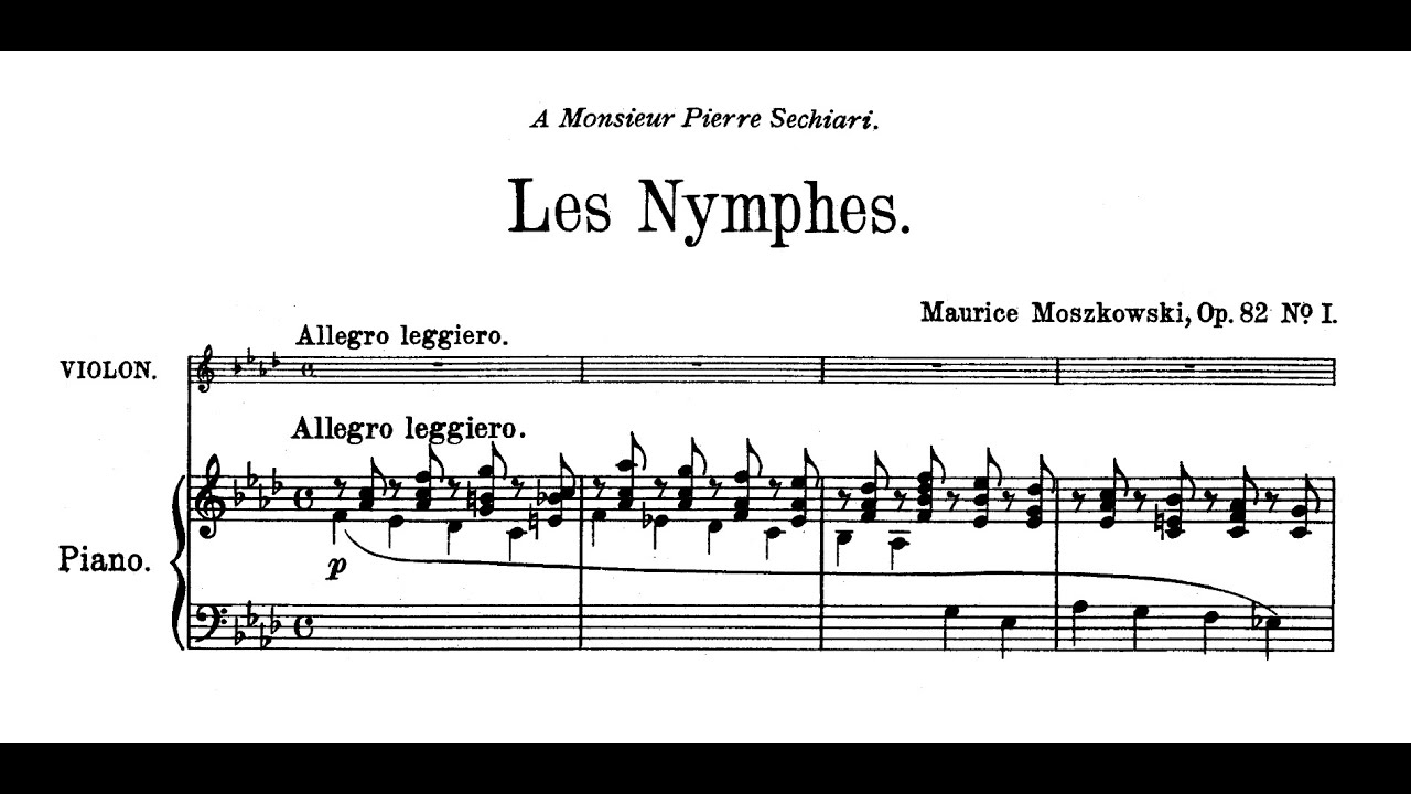 Moritz Moszkowski - Four Pieces for Violin and Piano, Op. 82