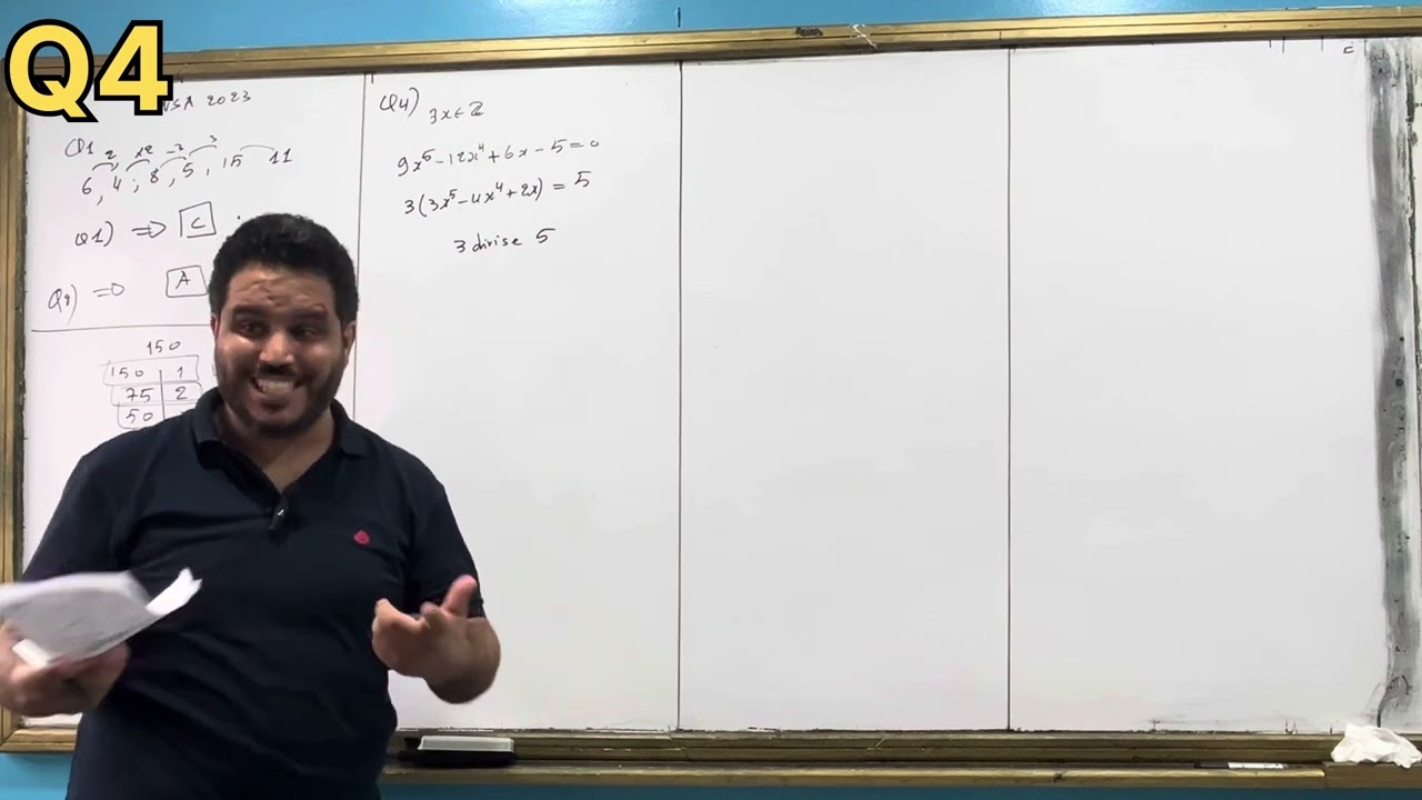 Correction concours ENSA 2023 maths avec le prof Abderrahim