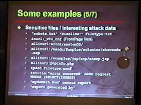 Black Hat USA 2004 - Google Attacks blackhat 2015