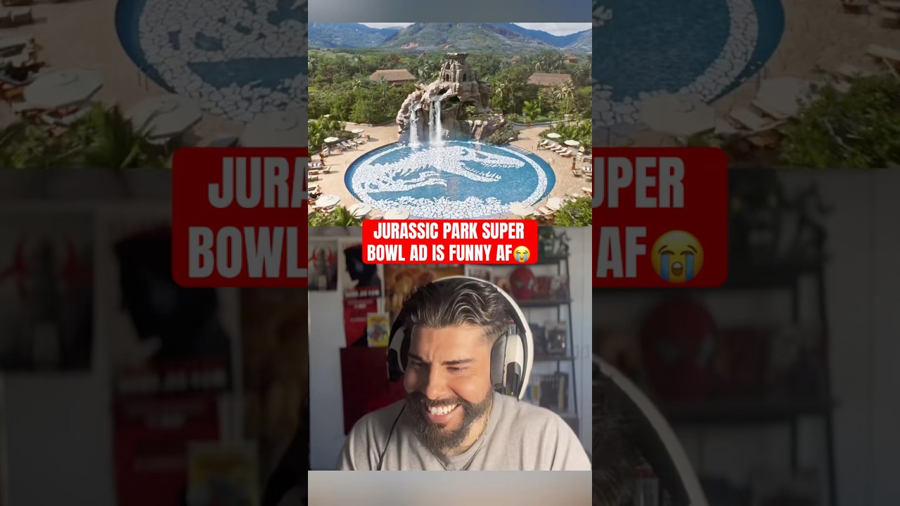 Реклама «Парка Юрского периода» во время Суперкубка — это просто уморительно! 😭