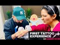 FIRST TATTOO EXPERIENCE | Tattoo Pain Explained! @Inder & Kirat