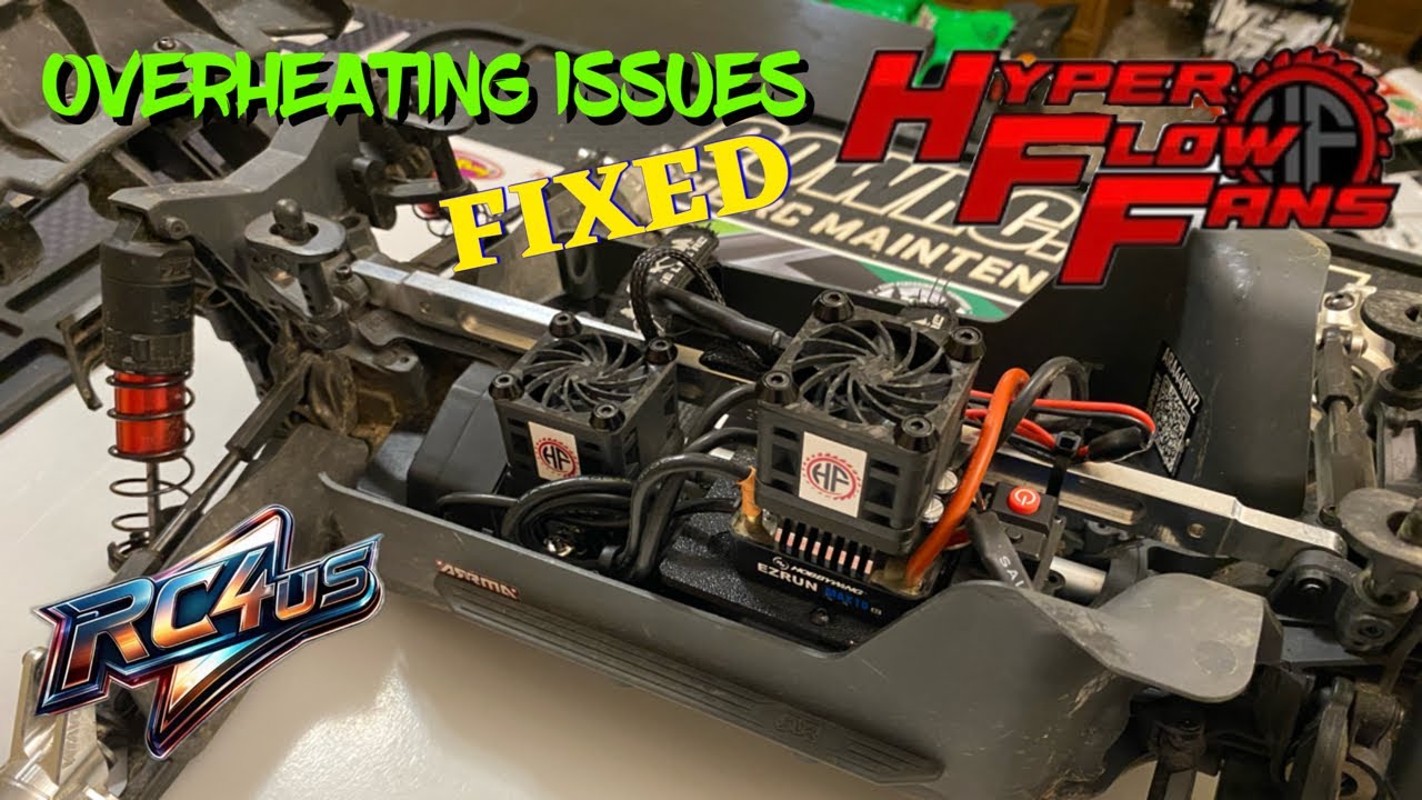 ARRMA Outcast 4s- The ULTIMATE Cooling Upgrade? HYPERFLOW Fan Test 