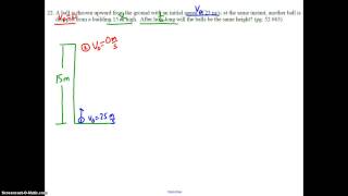 College Physics Kinematics Problem Set #21-22