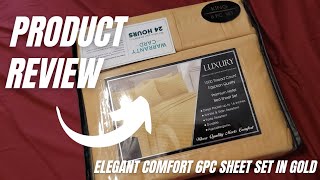 Checking Out These Gold Sheets From Elegant Comfort