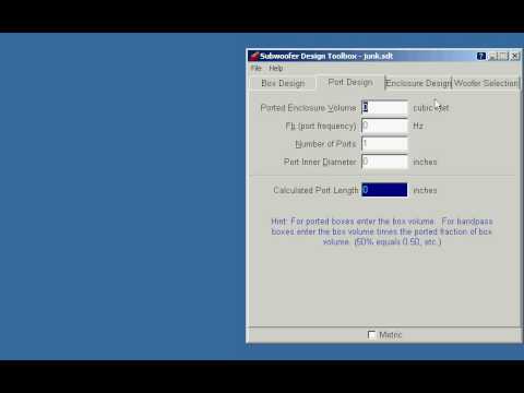 Subwoofer Design Toolbox Download