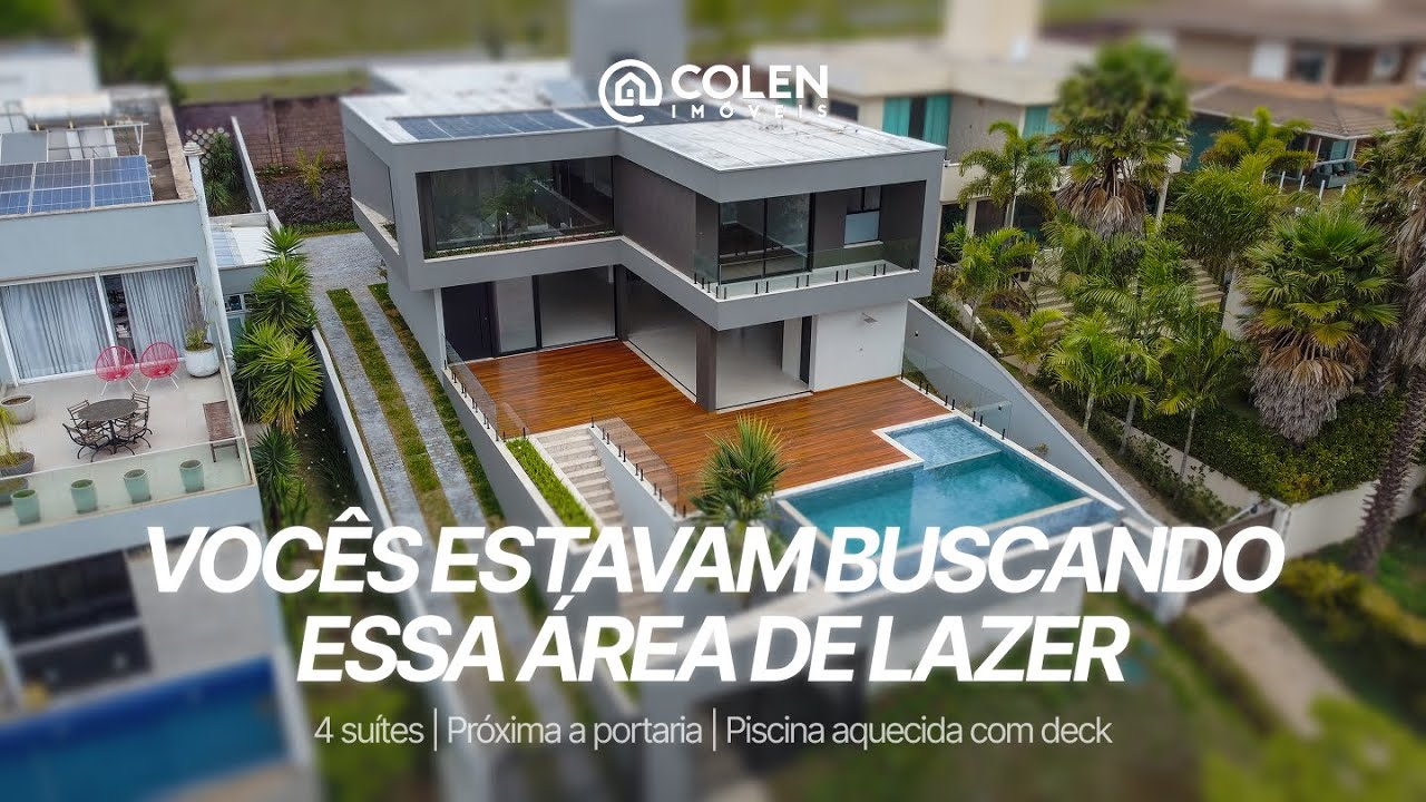 Mansão com Área de Lazer com Vista pra Montanhas