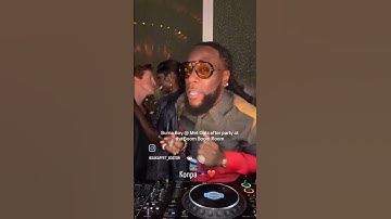 Thumbnail of Burna Boy jamming to his latest hit song collab "4 Kampé II" with Joe Dwèt Filé