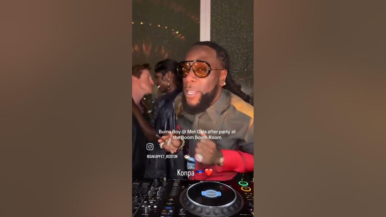 Burna Boy jamming to his latest hit song collab "4 Kampé II" with Joe Dwèt Filé