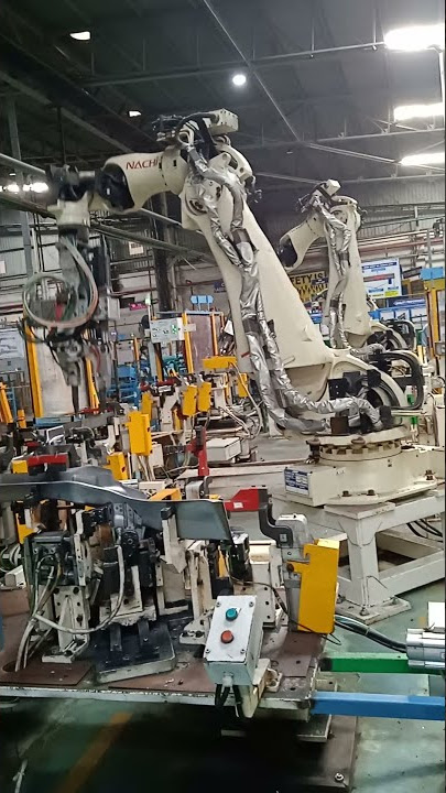 spot welding by robotic machine at JBM