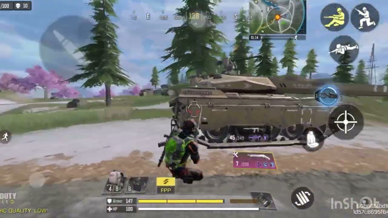 Tank vs Me | Shotgun power | Solo vs squad codm 