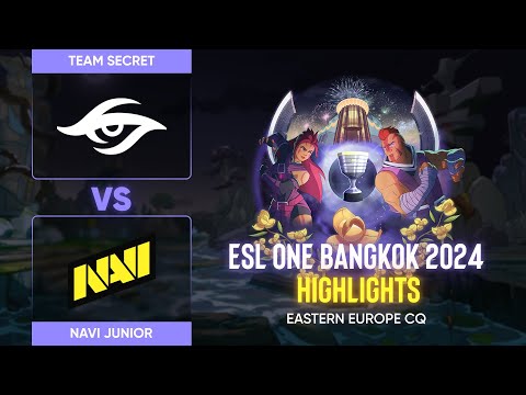 НАЙКРАЩІ МОМЕНТИ | NAVI Junior vs Team Secret | ESL One Bangkok EEU CQ