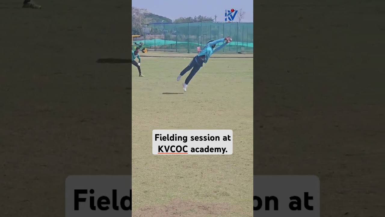Fielding practice at KVCOC academy 