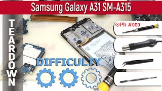 Как разобрать 📱 Samsung Galaxy A31 SM-A315 Разборка и ремонт