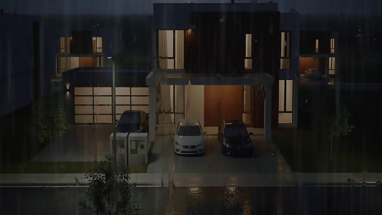 Dark Thunderstorm Over Silent Streets – 10 Hours Relaxation