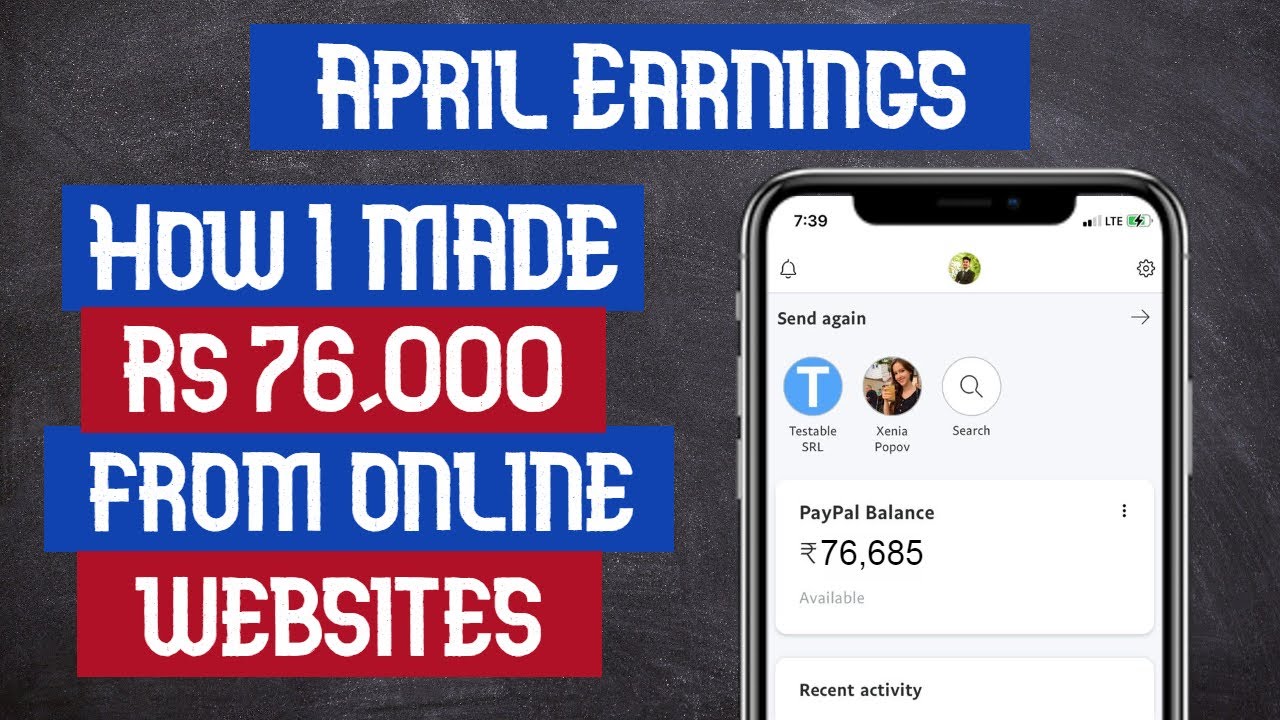 Online Earning Report for April with full payment proof | All websites payments shown live