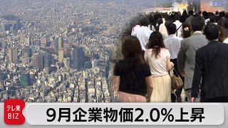 9月企業物価2.0%上昇（2023年10月12日）