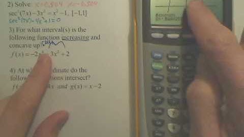 Increasing on Calculator