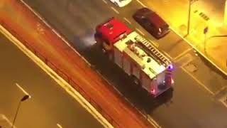 Corpo de Bombeiros de Maringa orientando populacao a ficar em casa