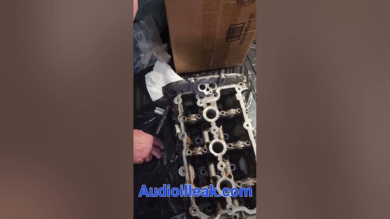 Audi Oil in Spark Plug Hole fix YouTube