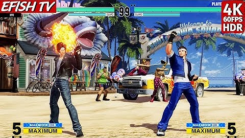 Kyo Kusanagi vs Shingo Yabuki (Hardest AI) - KOF XV | PS5 4K 60FPS