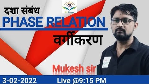 PHASE RELATION/ / Loose Assemblage #2 Raj. Librarian | Bihar | KVS | NVS | NTA | Mukesh sir