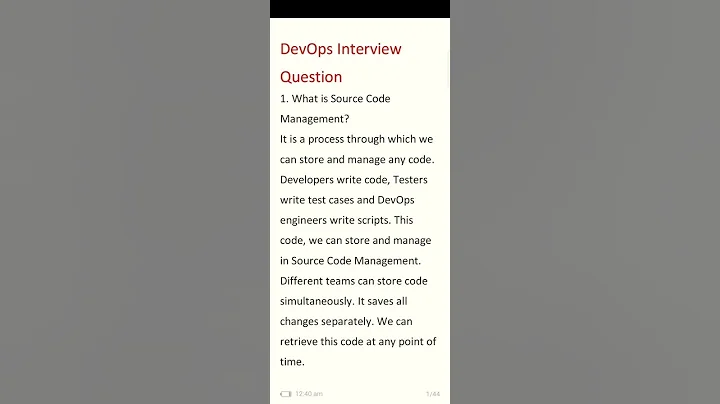 DevOps interview questions