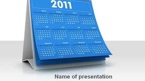 2011 Calendar PowerPoint Template by PoweredTemplate.com