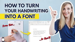 How to make your OWN FONT + import into Canva