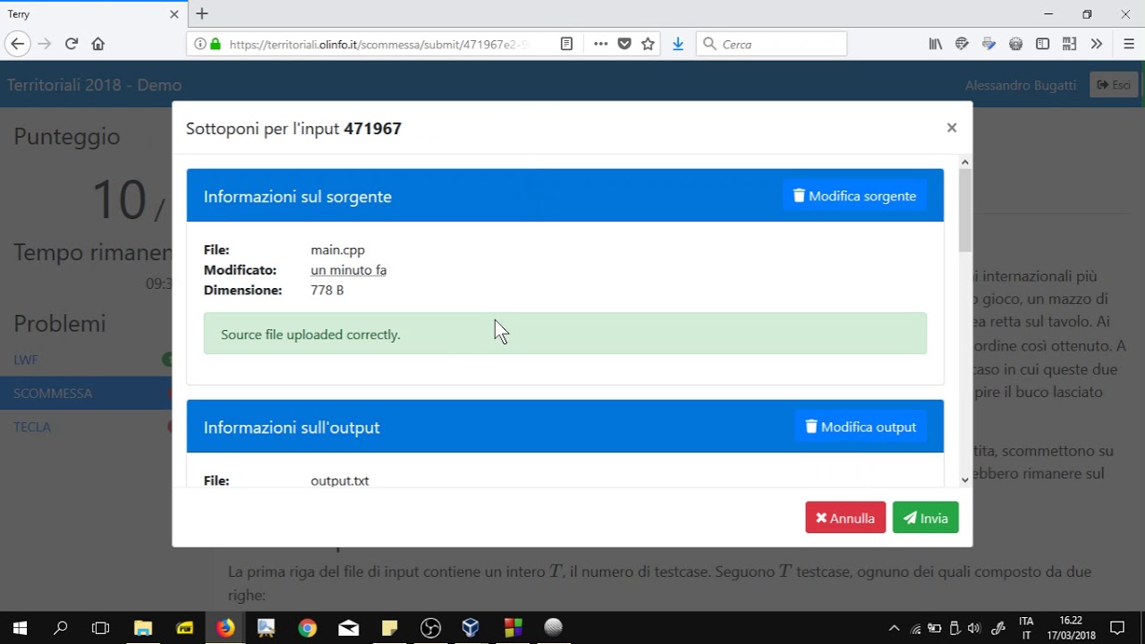 Olimpiadi di Informatica - selezioni territoriali 2018