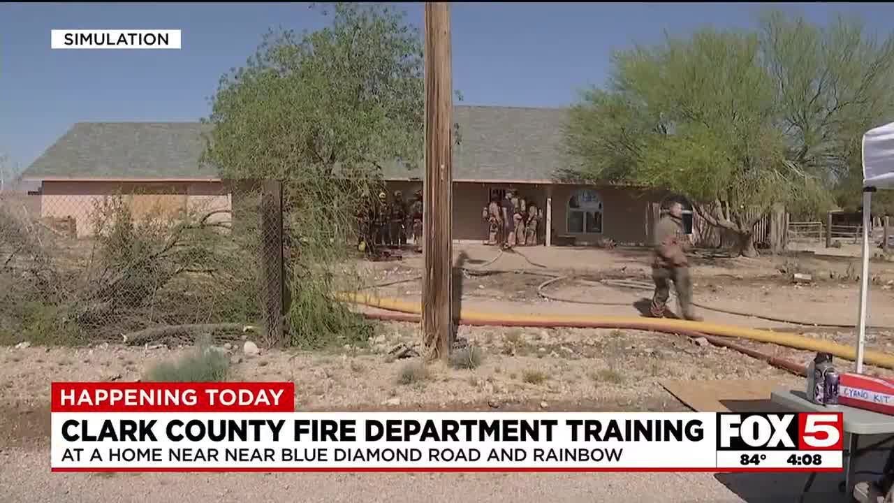 Clark County Fire holds live training - YouTube