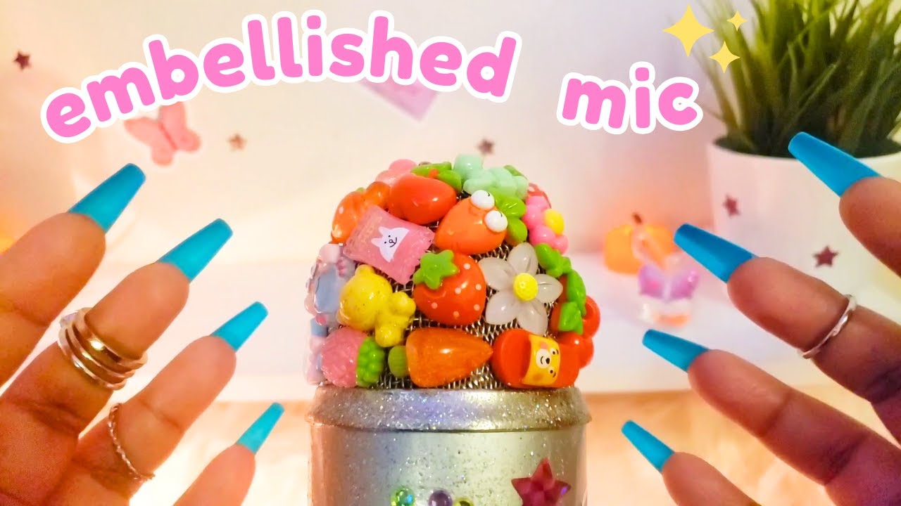 Embellished Mic ASMR Tapping and Scratching