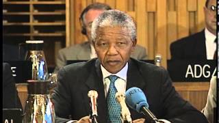 Nelson Mandela at UNESCO Executive Board, 13 October 1993