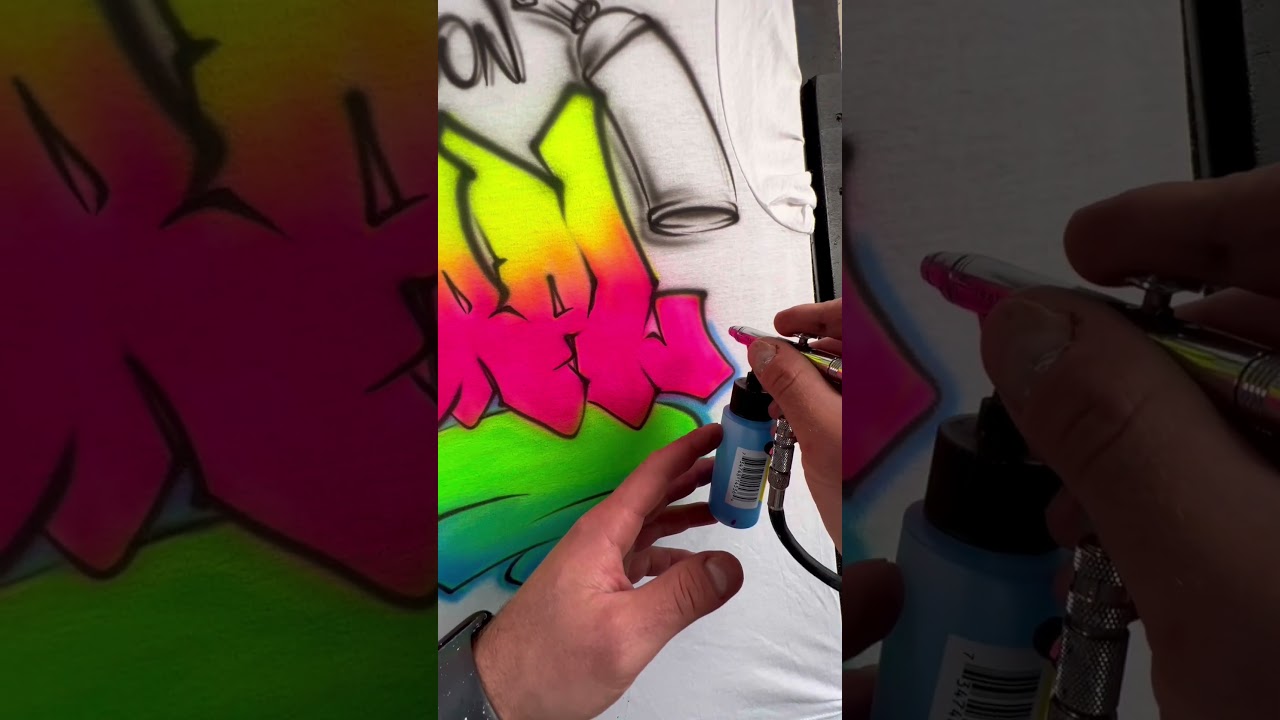 Neon toxic effect custom design. 