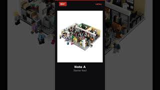 Der heutige LEGO-Pick: The Office, Note A