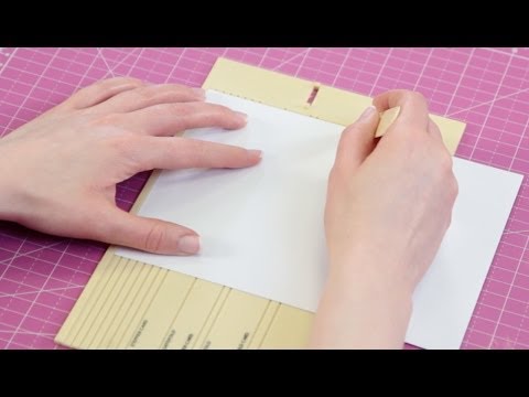 Folding a card - Papercraft Basics