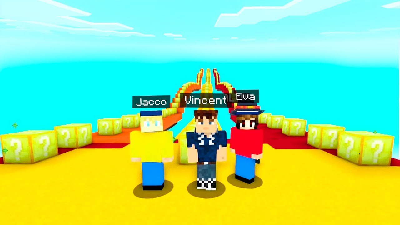 Minecraft Lucky Block Staircase 😱