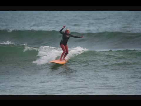 Debbie Walker from Cocoa Beach Florida, Surfing in...